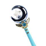 Maxbell Princess Wands Costume Accessories Pretend Toy for Carnival Birthday Party Blue Moon