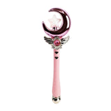 Maxbell Princess Wands Costume Accessories Pretend Toy for Carnival Birthday Party Moon Pink