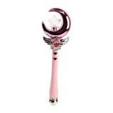 Maxbell Princess Wands Costume Accessories Pretend Toy for Carnival Birthday Party Moon Pink