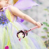 Maxbell Princess Wands Costume Accessories Pretend Toy for Carnival Birthday Party Moon Pink