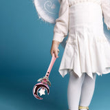 Maxbell Princess Wands Costume Accessories Pretend Toy for Carnival Birthday Party Moon Pink