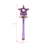 Maxbell Princess Wands Costume Accessories Pretend Toy for Carnival Birthday Party Amaranth Star