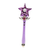 Maxbell Princess Wands Costume Accessories Pretend Toy for Carnival Birthday Party Amaranth Star