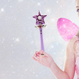 Maxbell Princess Wands Costume Accessories Pretend Toy for Carnival Birthday Party Amaranth Star