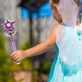 Maxbell Princess Wands Costume Accessories Pretend Toy for Carnival Birthday Party Amaranth Star