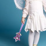 Maxbell Princess Wands Costume Accessories Pretend Toy for Carnival Birthday Party Amaranth Star