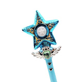 Maxbell Princess Wands Costume Accessories Pretend Toy for Carnival Birthday Party Blue Star