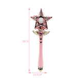 Maxbell Princess Wands Costume Accessories Pretend Toy for Carnival Birthday Party Stars Pink