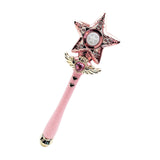 Maxbell Princess Wands Costume Accessories Pretend Toy for Carnival Birthday Party Stars Pink