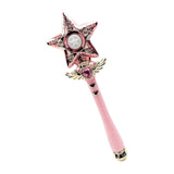 Maxbell Princess Wands Costume Accessories Pretend Toy for Carnival Birthday Party Stars Pink