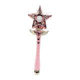 Maxbell Princess Wands Costume Accessories Pretend Toy for Carnival Birthday Party Stars Pink