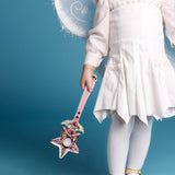 Maxbell Princess Wands Costume Accessories Pretend Toy for Carnival Birthday Party Stars Pink