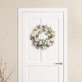 Maxbell Floral Wreath Hanging Ornaments Front Door Wreath for Outdoor Photo Props Champagne