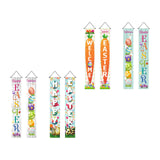 Maxbell Easter Banners Hanging Door Decorations for Holiday Easter Party Photo Props Carrot