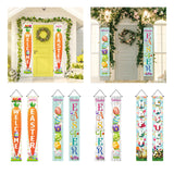 Maxbell Easter Banners Hanging Door Decorations for Holiday Easter Party Photo Props Carrot