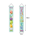 Maxbell Easter Banners Hanging Door Decorations for Holiday Easter Party Photo Props Rabbit