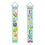 Maxbell Easter Banners Hanging Door Decorations for Holiday Easter Party Photo Props Rabbit