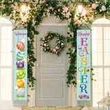 Maxbell Easter Banners Hanging Door Decorations for Holiday Easter Party Photo Props Rabbit