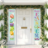 Maxbell Easter Banners Hanging Door Decorations for Holiday Easter Party Photo Props Rabbit
