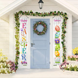 Maxbell Easter Banners Hanging Door Decorations for Holiday Easter Party Photo Props Easter Egg