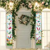 Maxbell Easter Banners Hanging Door Decorations for Holiday Easter Party Photo Props Happy Easter