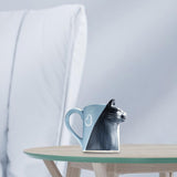 Maxbell Lovely Cat Mug Camping Mug Tea Cup for Newlyweds Wedding Gift Blue and Black