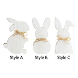 Maxbell Wooden Crafts Bunny DIY Density Board Gifts Crafts for Party Decor Style A