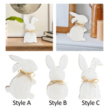 Maxbell Wooden Crafts Bunny DIY Density Board Gifts Crafts for Party Decor Style A