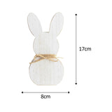 Maxbell Wooden Crafts Bunny DIY Density Board Gifts Crafts for Party Decor Style B