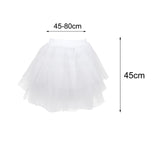 Maxbell Crinoline Petticoat Hoop Skirt Clothing Accessories Short Dress for Party 45cm A