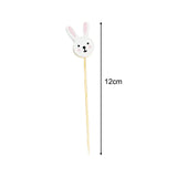 Maxbell 100x Fruit Picks Sandwiches Appetizers for Celebration Summer Party Easter Rabbit