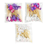 Maxbell 100x Fruit Picks Sandwiches Appetizers for Celebration Summer Party Easter Rabbit