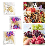 Maxbell 100x Fruit Picks Sandwiches Appetizers for Celebration Summer Party Easter Rabbit