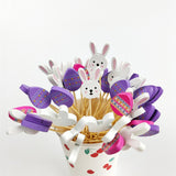 Maxbell 100x Fruit Picks Sandwiches Appetizers for Celebration Summer Party Easter Rabbit