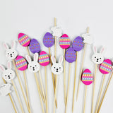 Maxbell 100x Fruit Picks Sandwiches Appetizers for Celebration Summer Party Easter Rabbit