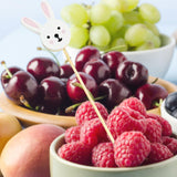 Maxbell 100x Fruit Picks Sandwiches Appetizers for Celebration Summer Party Easter Rabbit