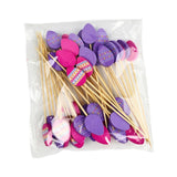 Maxbell 100x Fruit Picks Sandwiches Appetizers for Celebration Summer Party Easter Egg