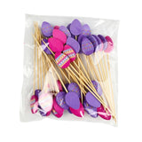 Maxbell 100x Fruit Picks Sandwiches Appetizers for Celebration Summer Party Easter Egg