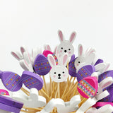 Maxbell 100x Fruit Picks Sandwiches Appetizers for Celebration Summer Party Easter Rabbit Egg