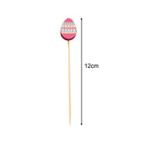 Maxbell 100x Fruit Picks Sandwiches Appetizers for Celebration Summer Party Easter Rabbit Egg