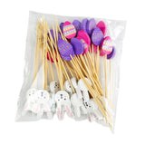 Maxbell 100x Fruit Picks Sandwiches Appetizers for Celebration Summer Party Easter Rabbit Egg
