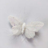Maxbell 10x 3D Butterfly Decorations Feather Wall Decals for Bedroom Home Restaurant 12.5cm