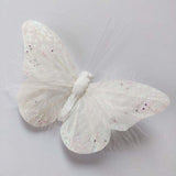 Maxbell 10x 3D Butterfly Decorations Feather Wall Decals for Bedroom Home Restaurant 12.5cm