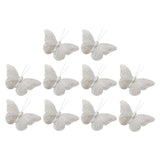 Maxbell 10x 3D Butterfly Decorations Feather Wall Decals for Bedroom Home Restaurant 9cm