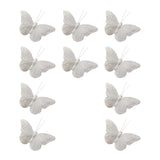 Maxbell 10x 3D Butterfly Decorations Feather Wall Decals for Bedroom Home Restaurant 7.5cm