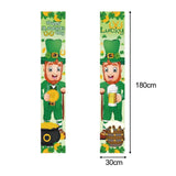 Maxbell Decorations Porch Sign Couplet Flag Photo Backdrop for Home Door Curtain