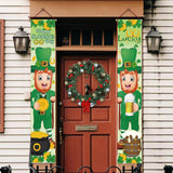 Maxbell Decorations Porch Sign Couplet Flag Photo Backdrop for Home Door Curtain