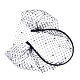 Maxbell Fascinator Mesh Face Veil Party Headdress Tea Birdcage Veil Elegant for Girl Black