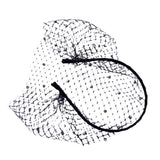 Maxbell Fascinator Mesh Face Veil Party Headdress Tea Birdcage Veil Elegant for Girl Black