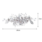 Maxbell hairs side Bridal Comb Decorative Handmade Hair Piece Sparkly for Women Girls